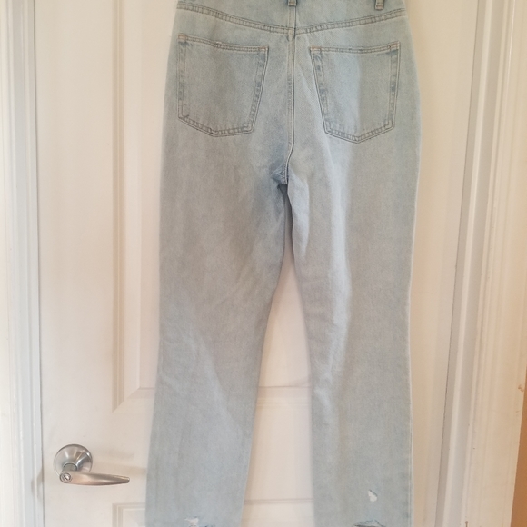 Lovers + Friends Reece High Rise Rigid Slim Straight Jean Button Fly size 26 - Picture 7 of 10